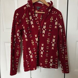 Eddie Bauer Red Geometric Women's Jacket